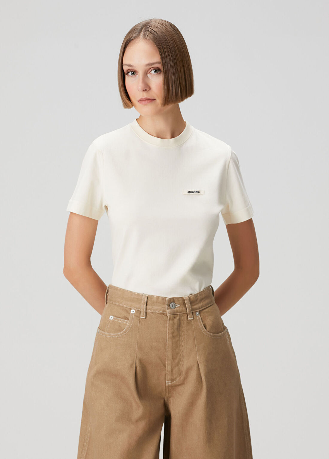 Jacquemus Açık Bej T-shirt