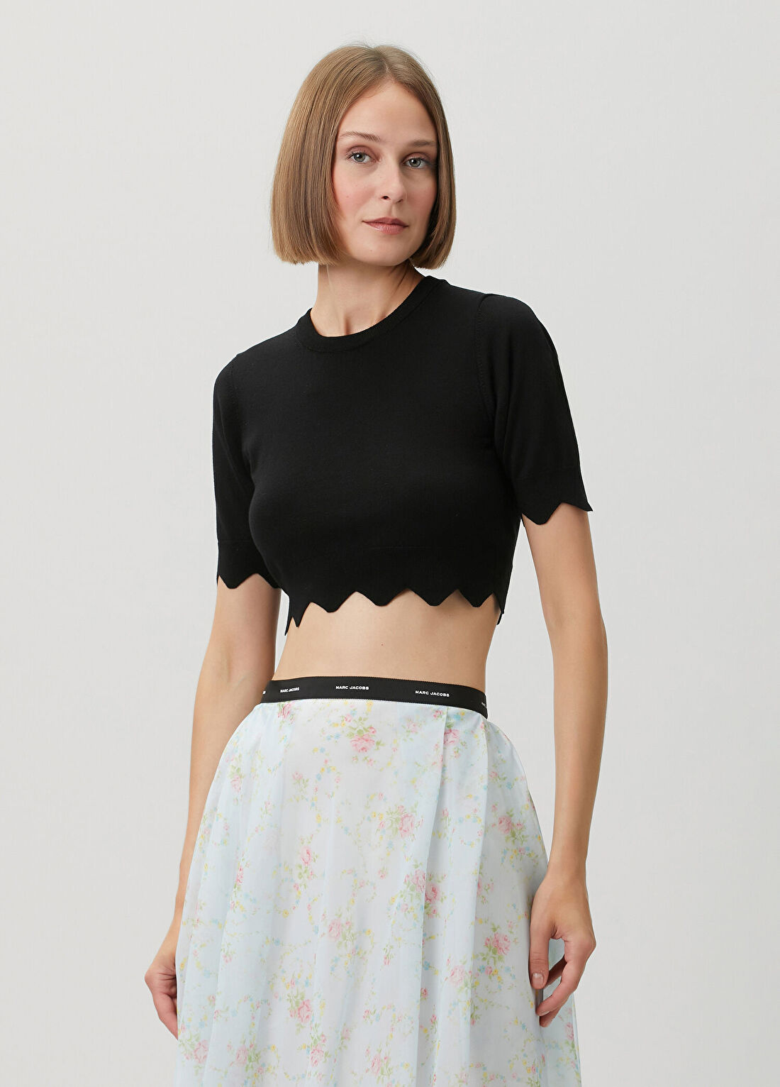 Marc Jacobs Siyah Crop Triko görsel 3