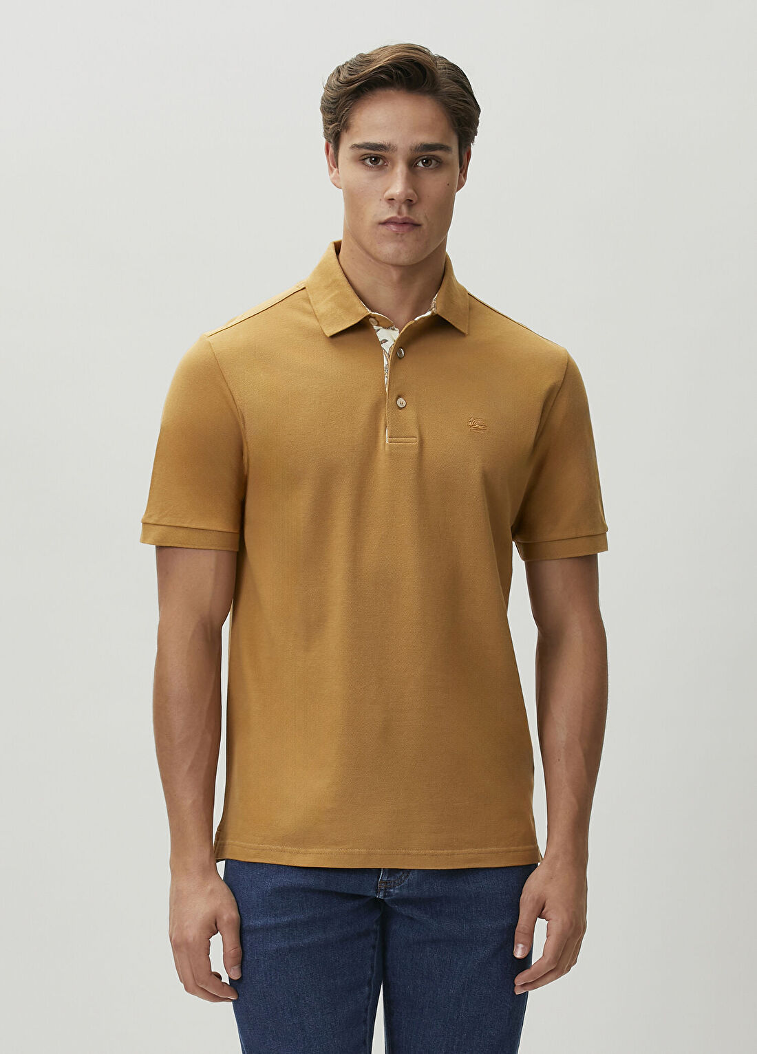 Etro Camel Polo T-shirt