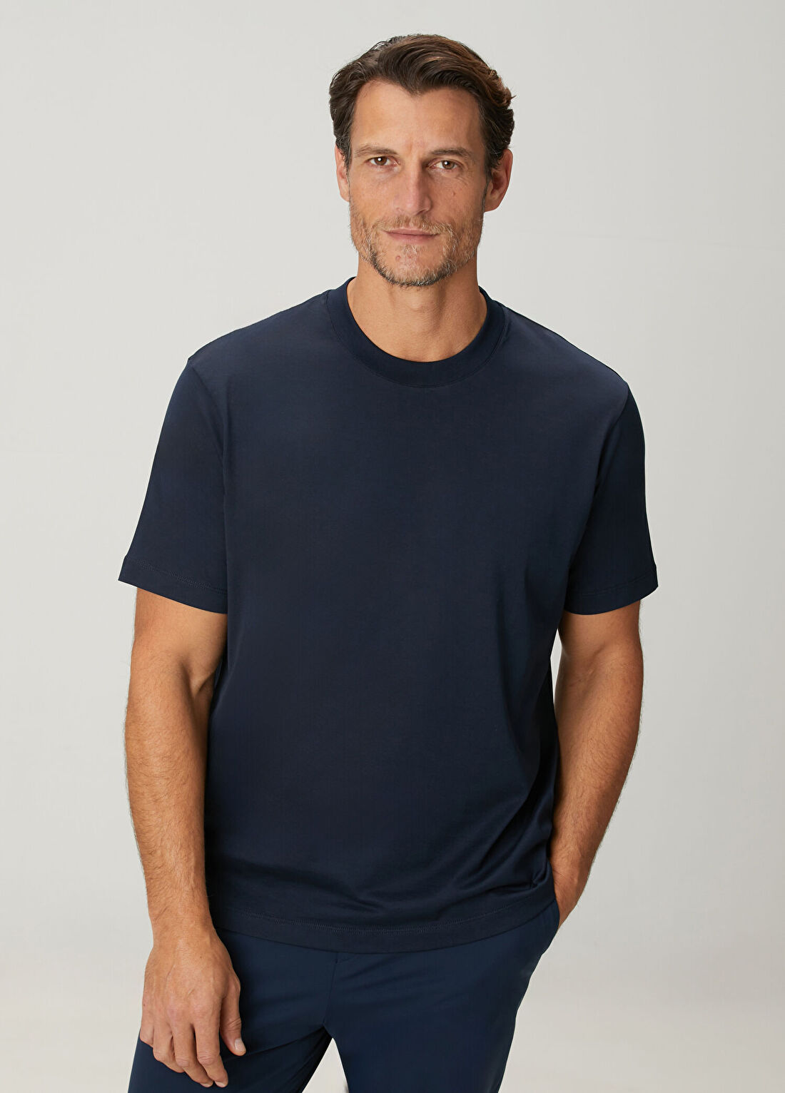 Beymen Collection Lacivert Supima Basic T-shirt