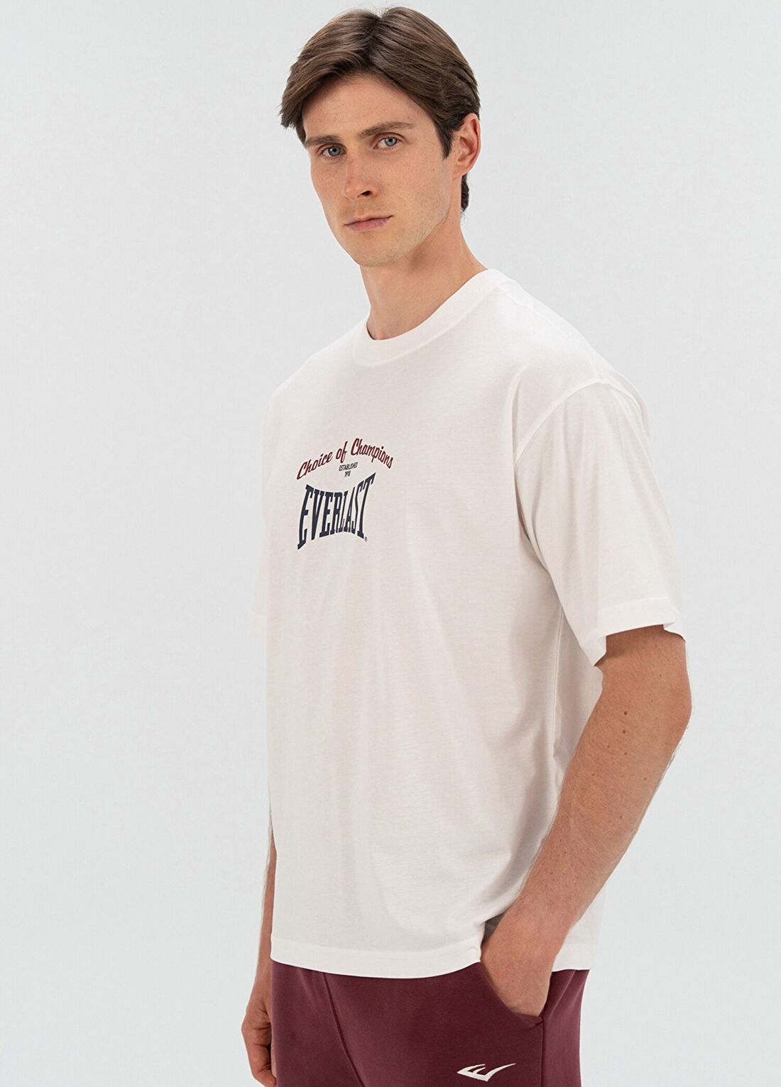 Everlast Heritage Champions Beyaz Kısa Kollu Unisex T-shirt görsel 2