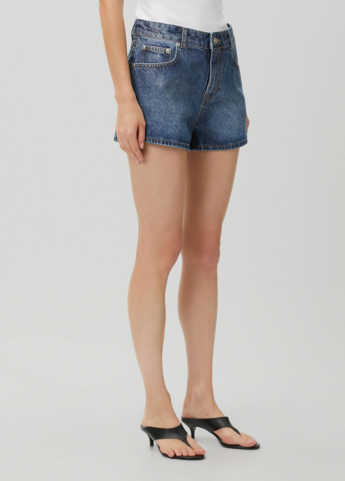 Lol Beatrice Mavi Denim Şort görsel 3