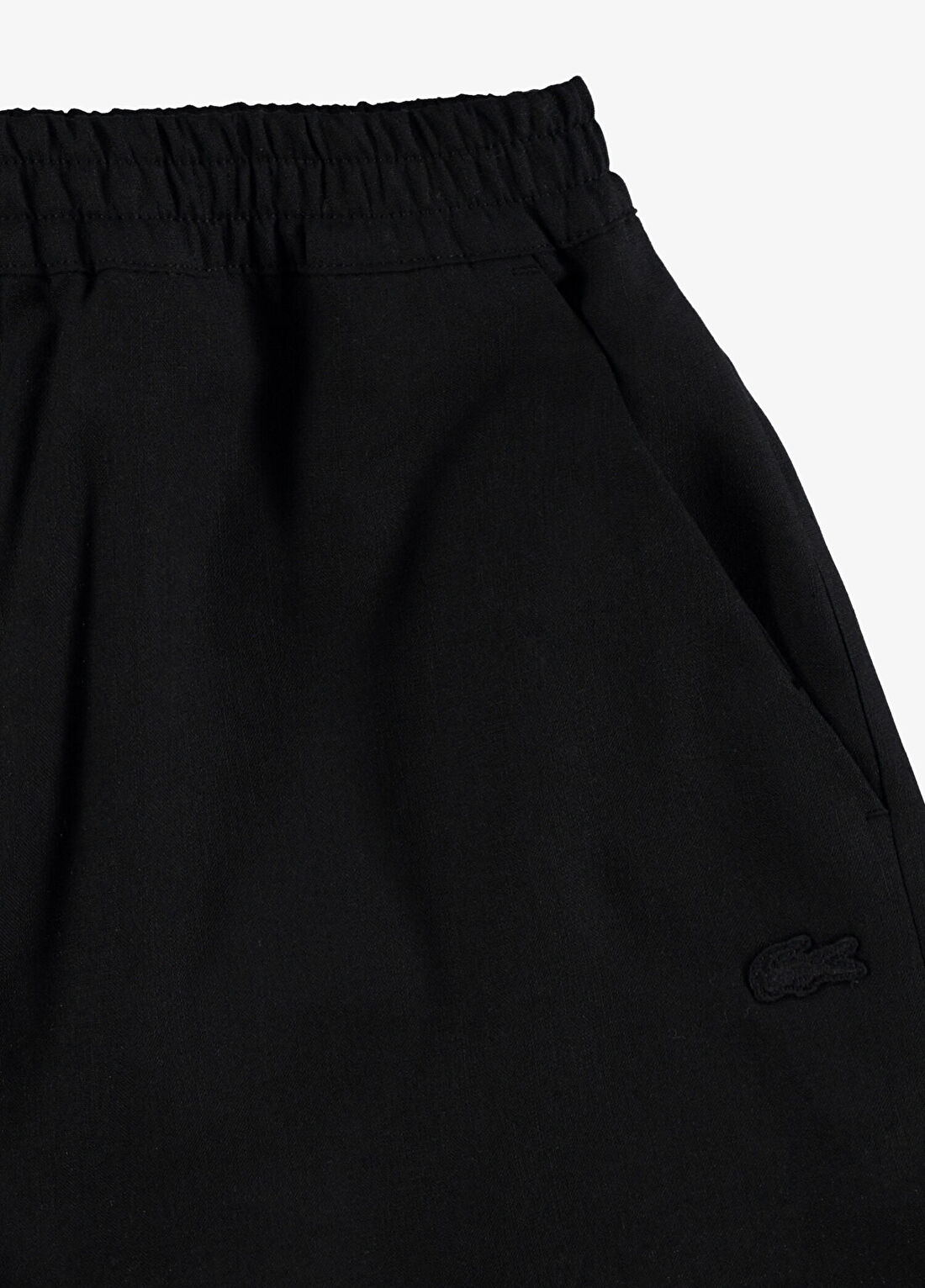 Lacoste Siyah Relaxed Fit Kadın Bermuda Şort görsel 4