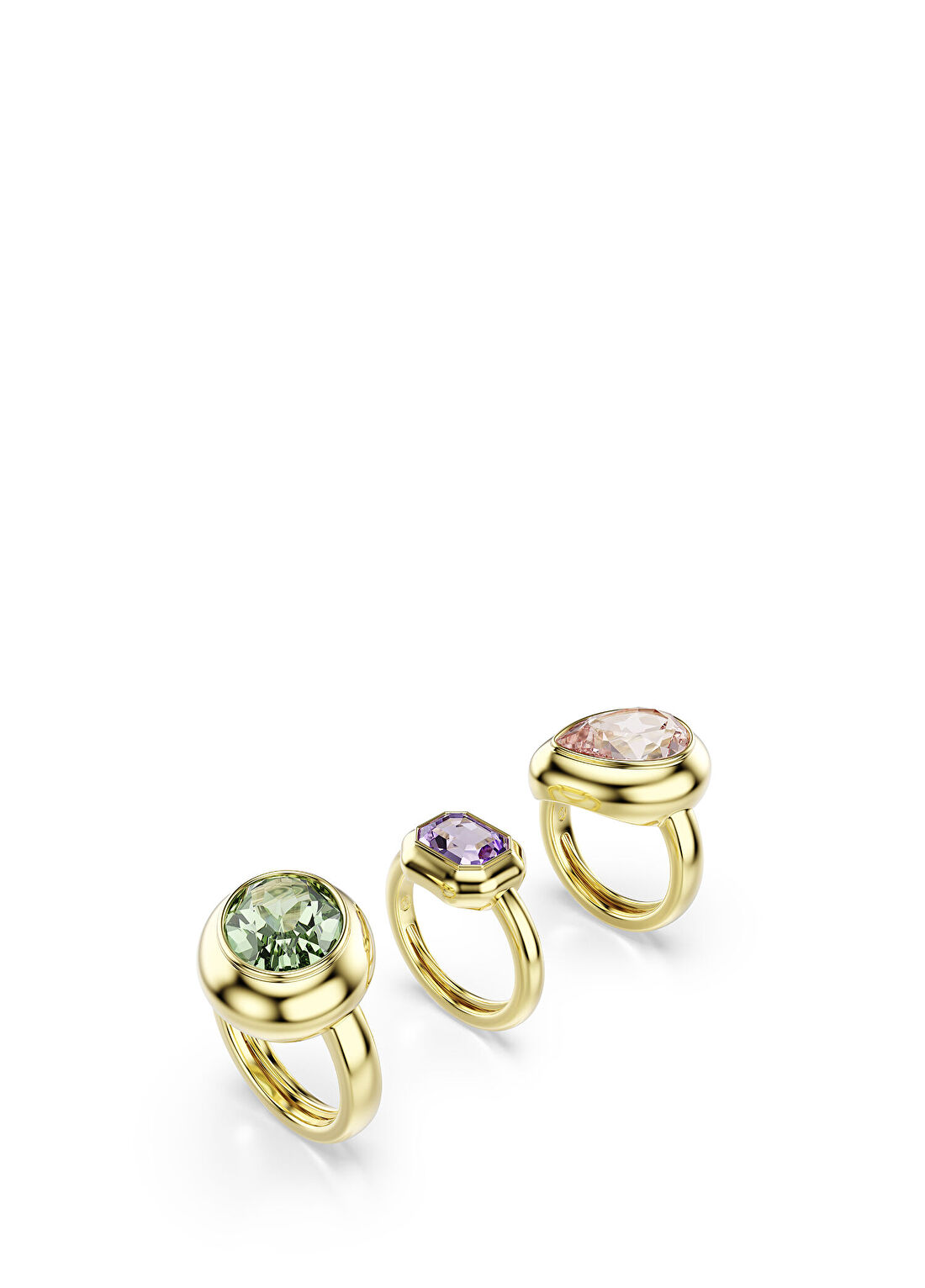 Swarovski Gema Ring Of 3 Mul Gos Kadın Yüzük Seti