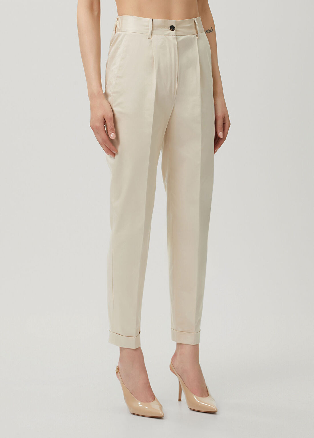 Kiton Bej Pantolon görsel 3