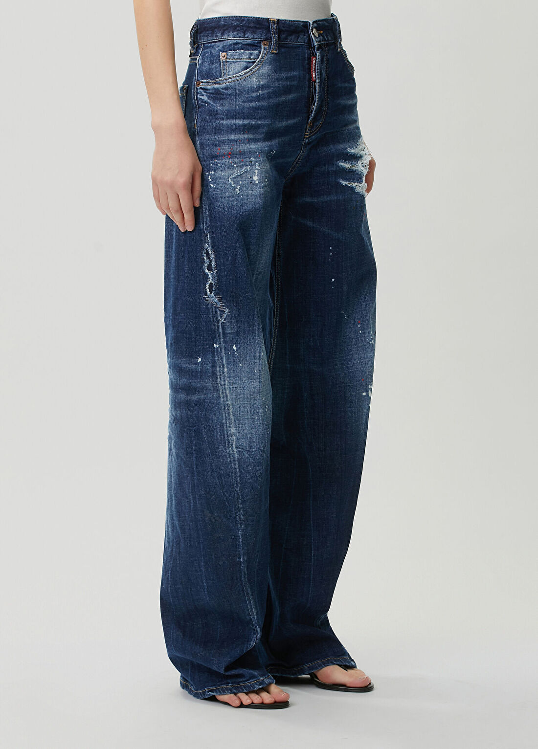 Dsquared2 Loose Twist Lacivert Jean Pantolon görsel 3