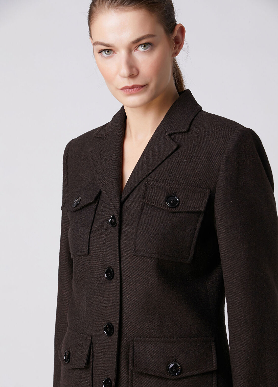 Beymen Collection Kahverengi Yün Ceket görsel 2