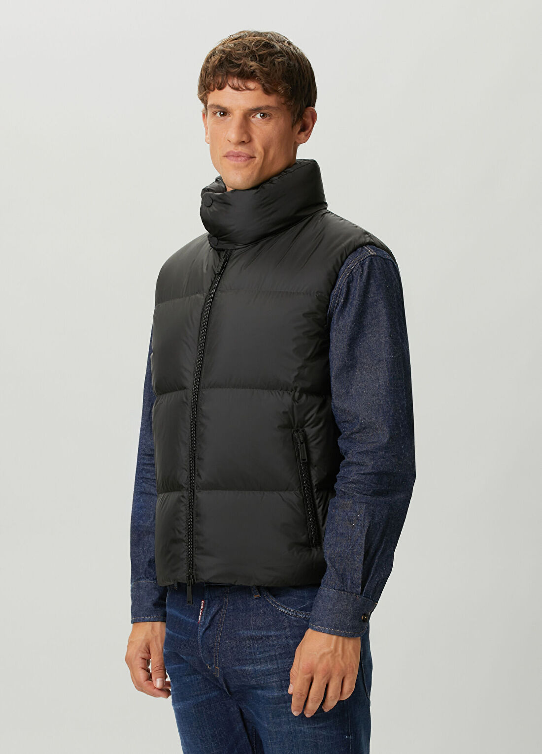 Dsquared2 Siyah Puff Yelek görsel 3