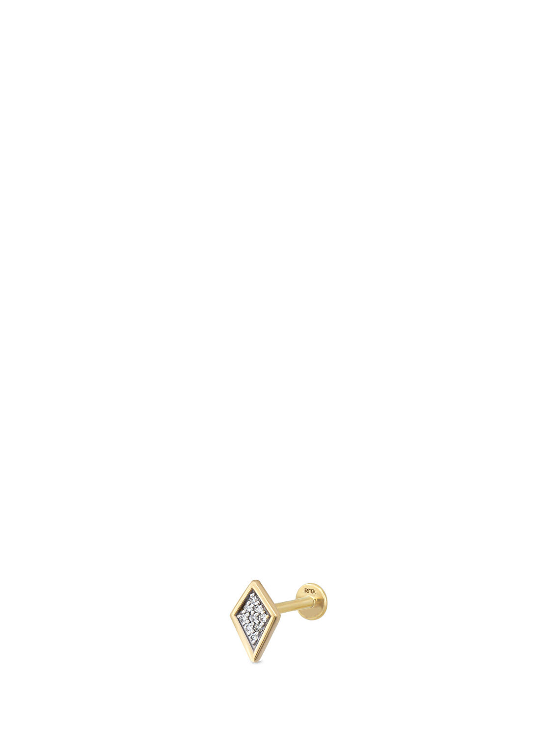 RITA Fine Jewelry Flow 14 Ayar Altın Pırlanta Piercing