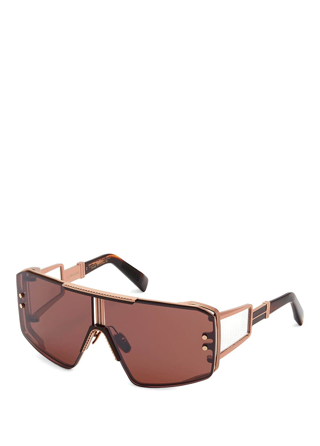 Balmain Le Masque BPS-146C Altın Rengi Titanyum Unisex Güneş Gözlüğü