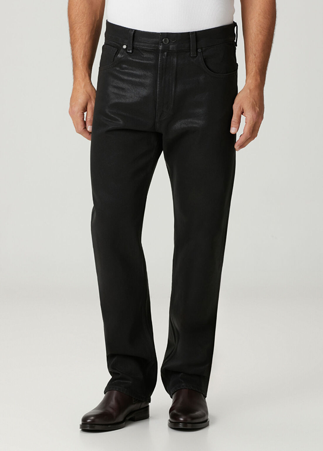 7 For All Mankind Modern Straight Siyah Jean Pantolon görsel 2
