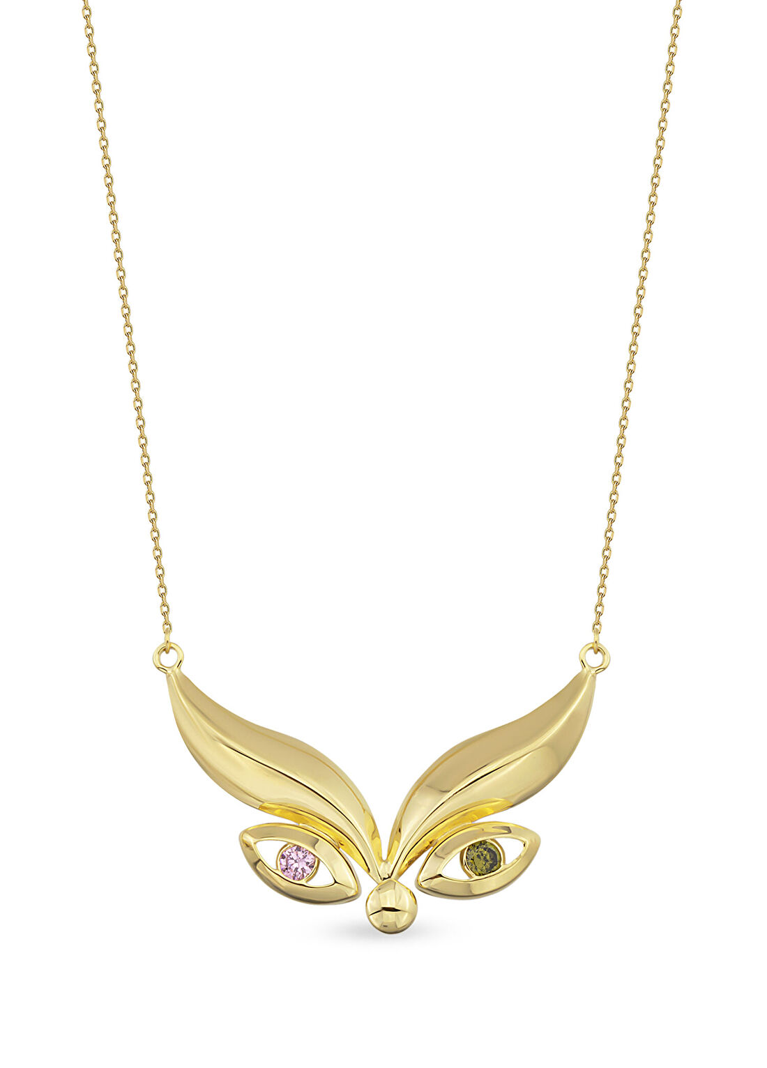 Orena Jewelry Rainbow Eyelash 14 Ayar Altın Kadın Kolye
