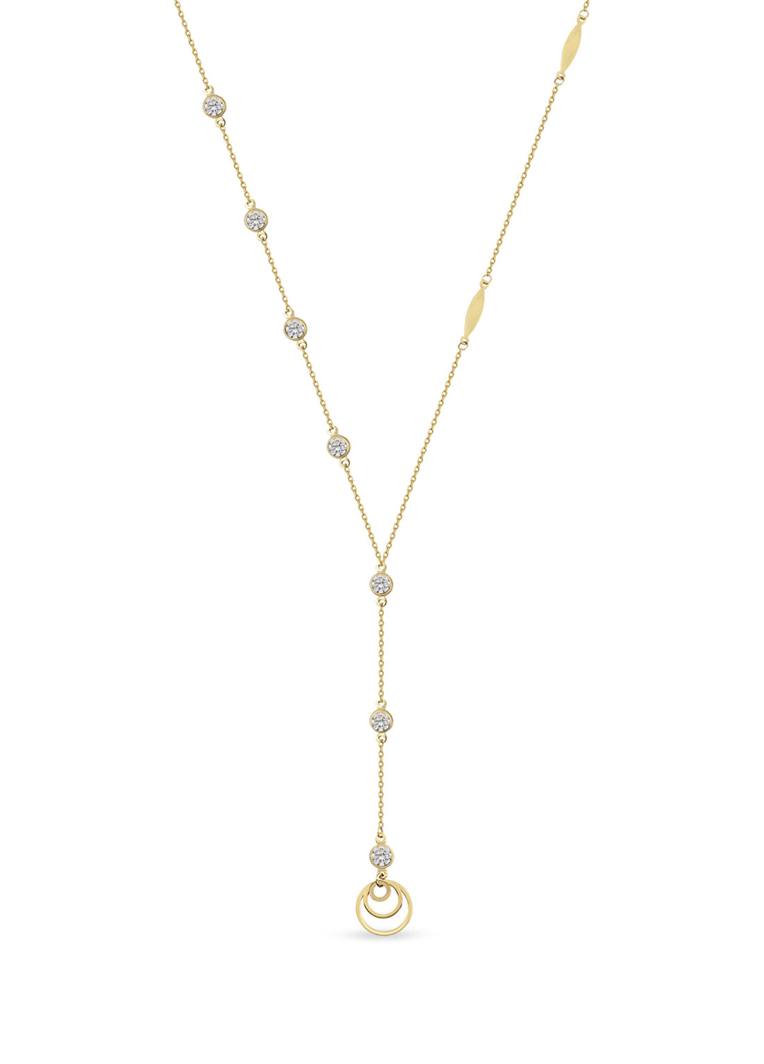Orena Jewelry Bloom Pırlanta Taşlı 14 Ayar Altın Kadın Kolye