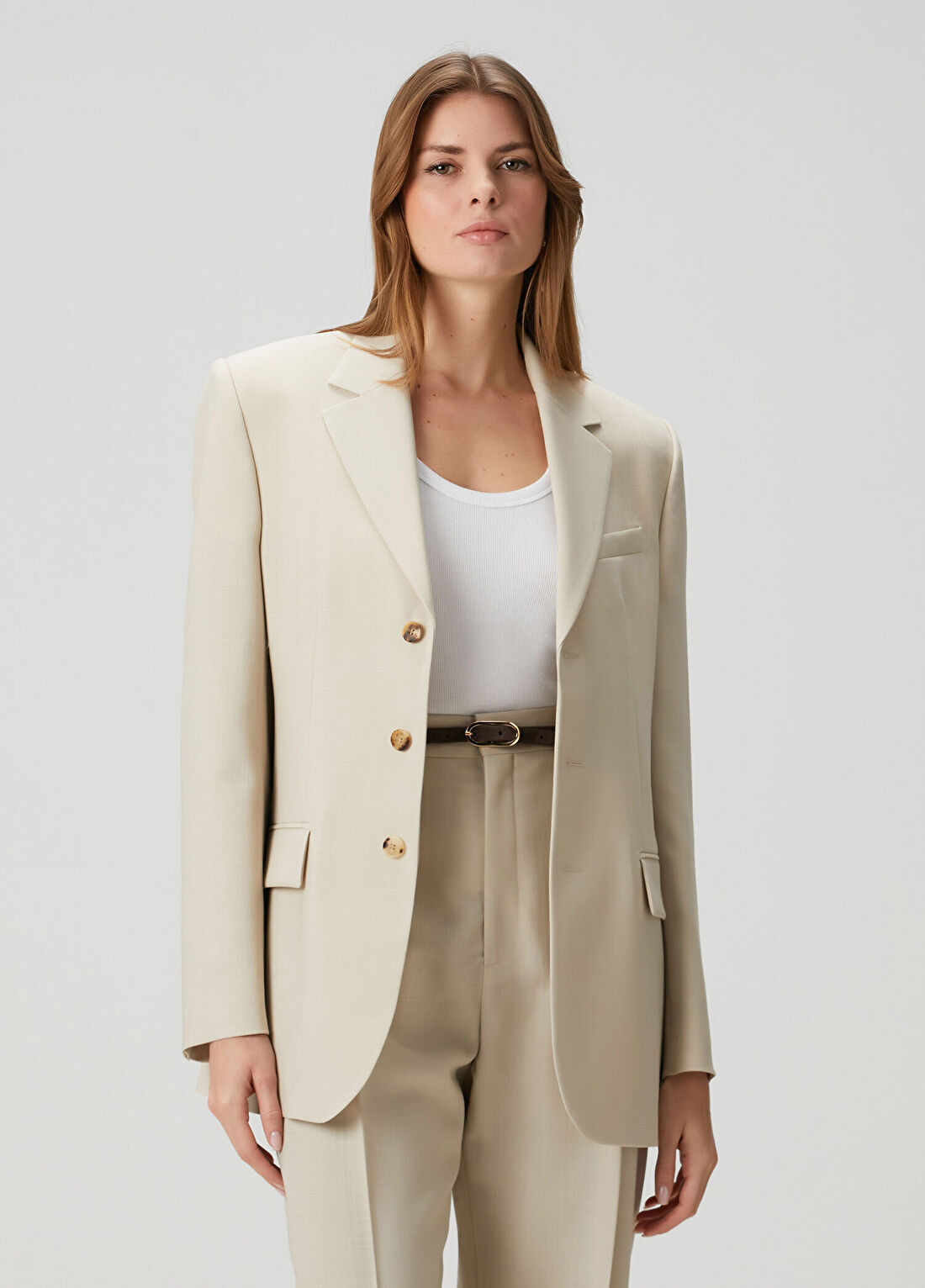 Wardrobe Nyc Krem Yün Ceket