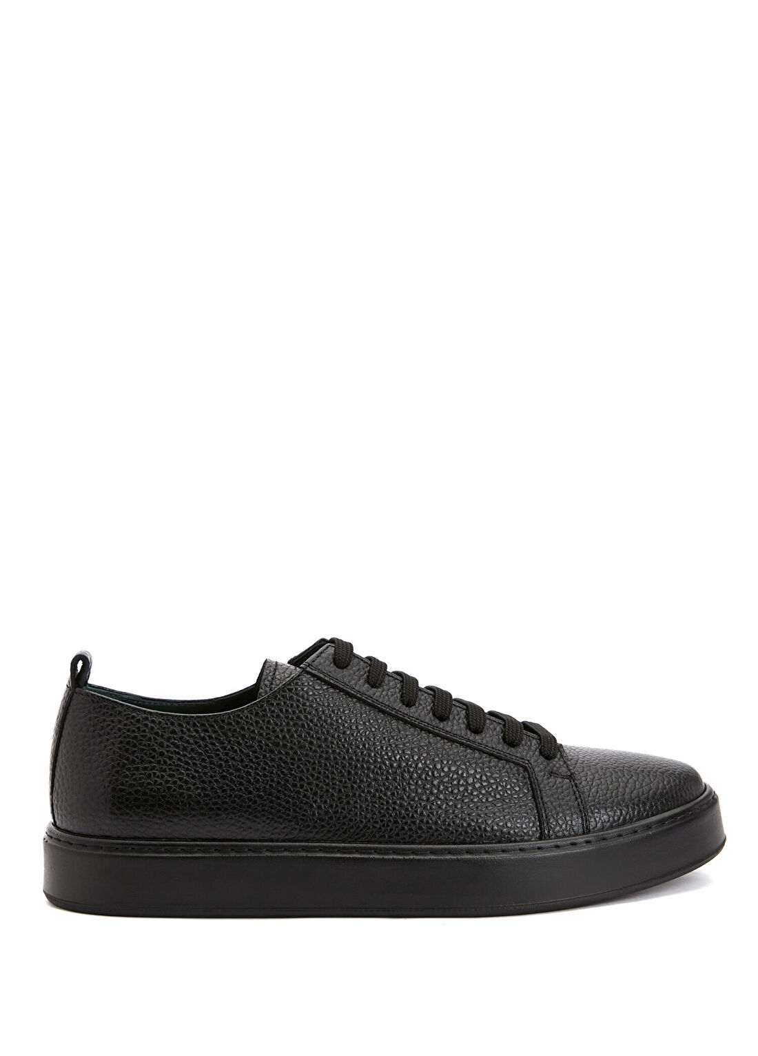 George Hogg Siyah Desenli Erkek Deri Sneaker