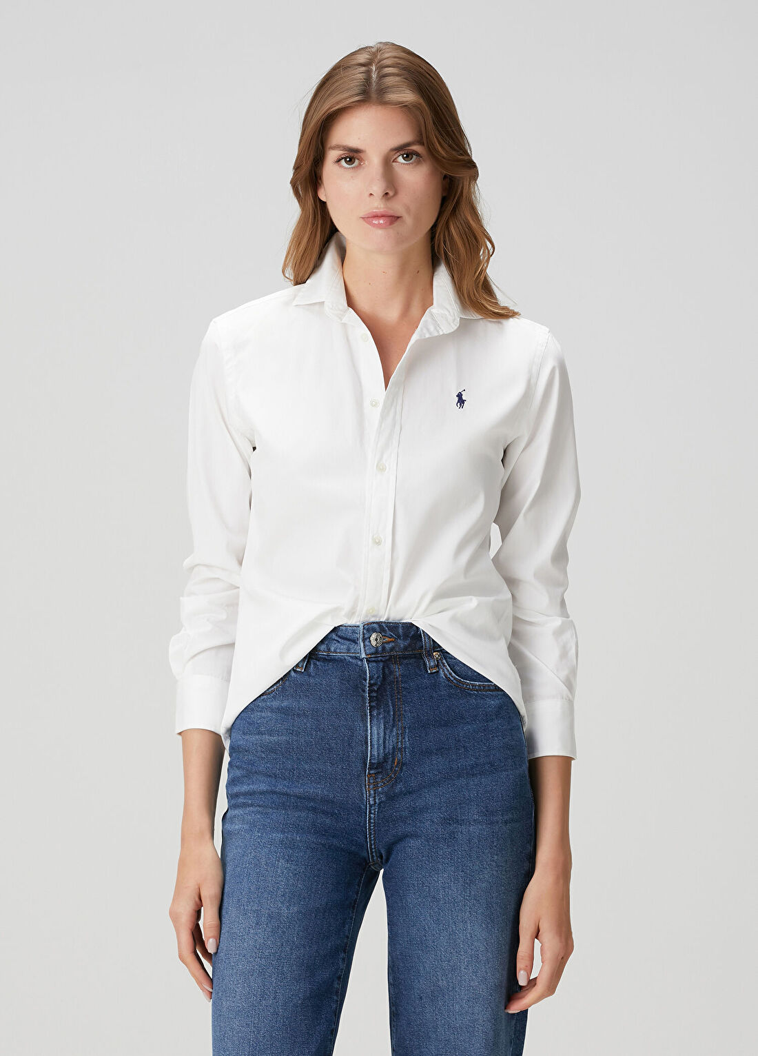 Polo Ralph Lauren Custom Fit Beyaz Gömlek