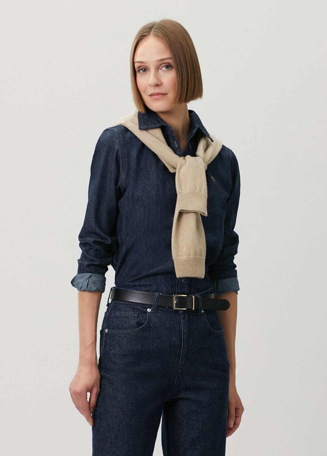Lauren Ralph Lauren Lacivert Denim Gömlek