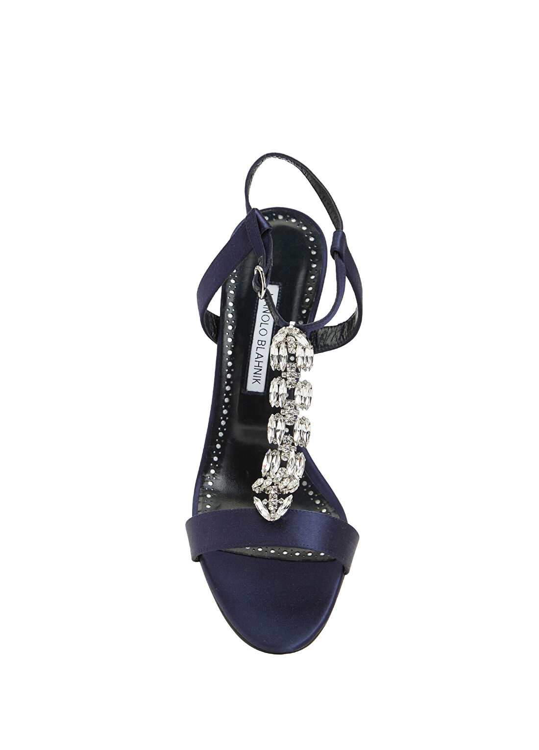 Manolo Blahnik Molasan Lacivert Kadın Sandalet görsel 4