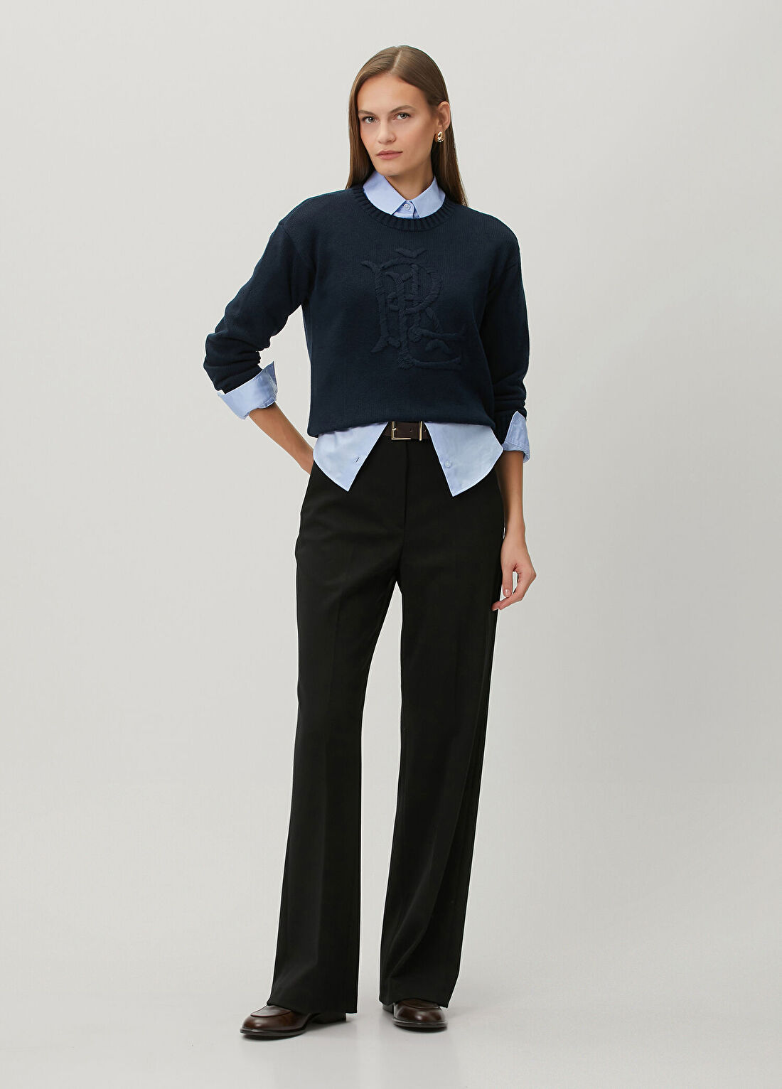 Lauren Ralph Lauren Lacivert Kazak görsel 2