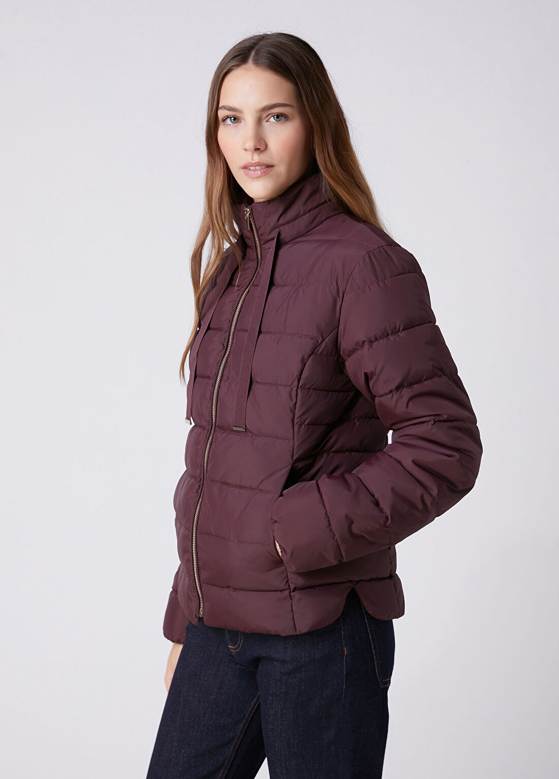 Beymen Club Mürdüm Basic Puffer Mont görsel 4