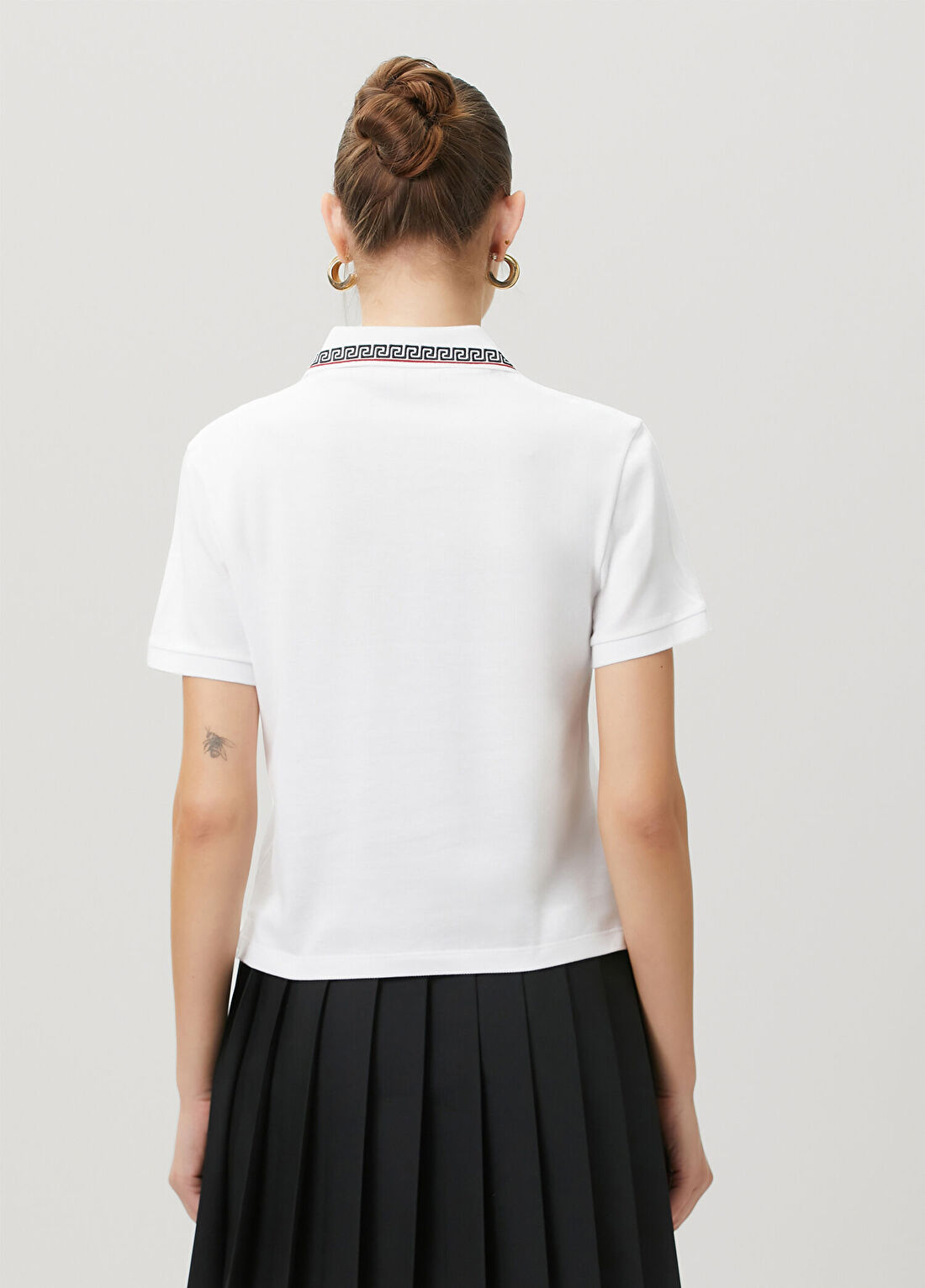 Versace Beyaz Polo T-shirt görsel 4