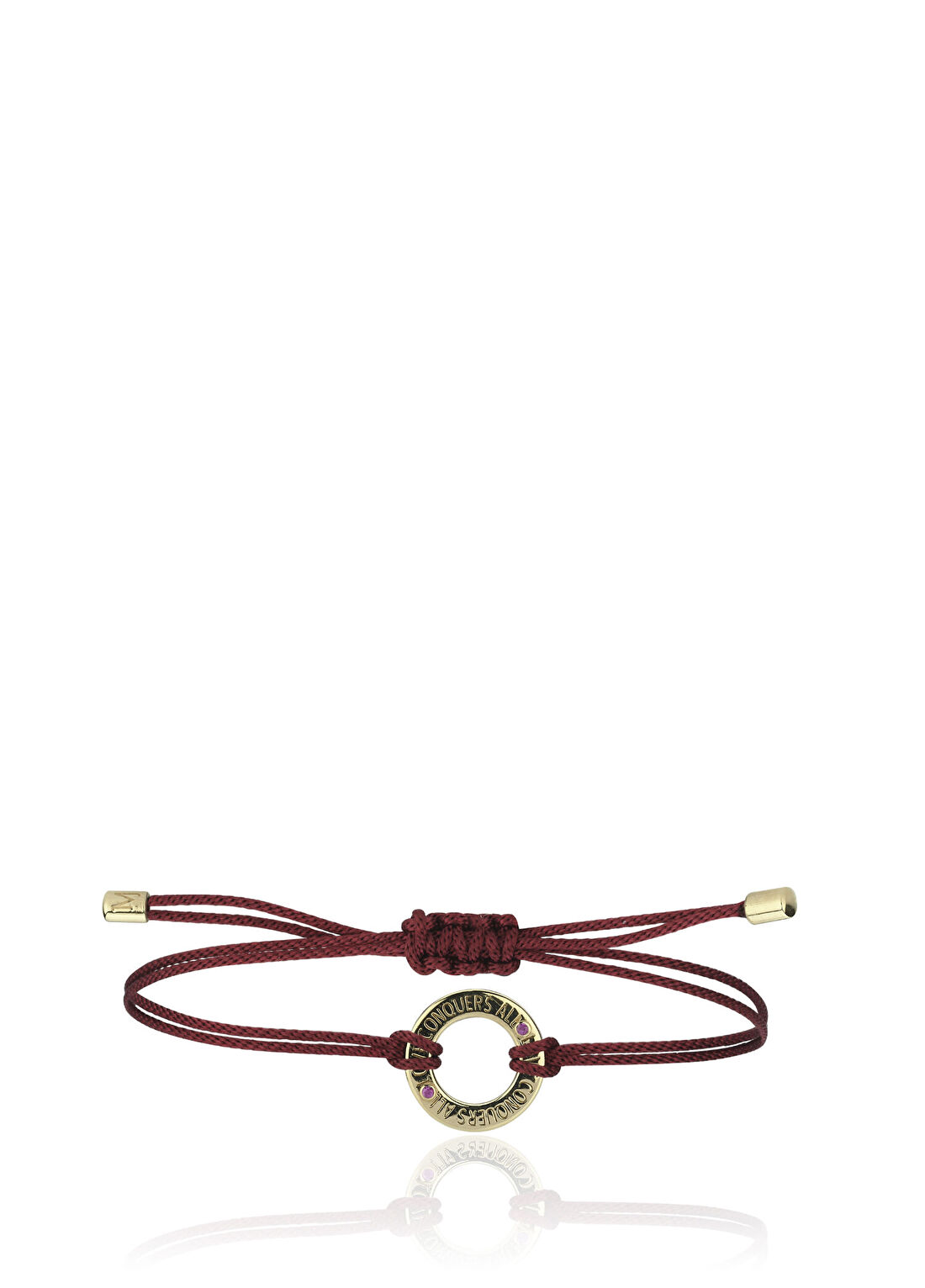 Melie Jewelry Amor Pembe Safir 14 Ayar Altın Kadın Bileklik