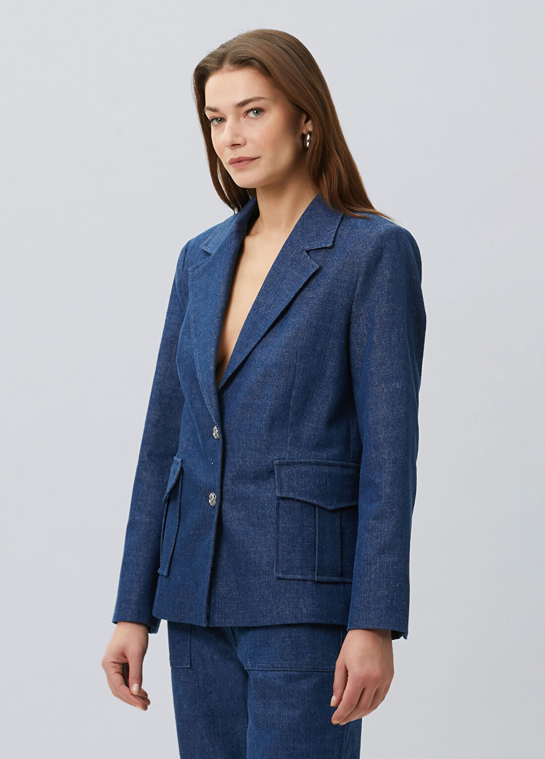 Beymen Collection Lacivert Denim Ceket görsel 4