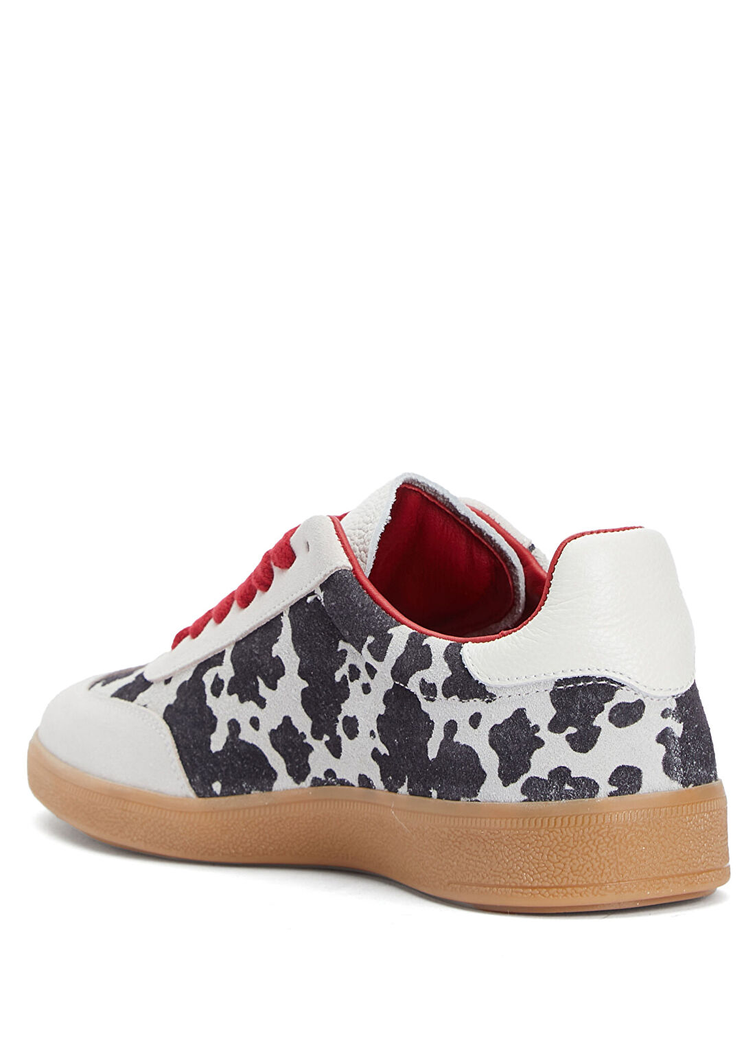 Divarese Siyah Desenli Kadın Süet Sneaker görsel 3
