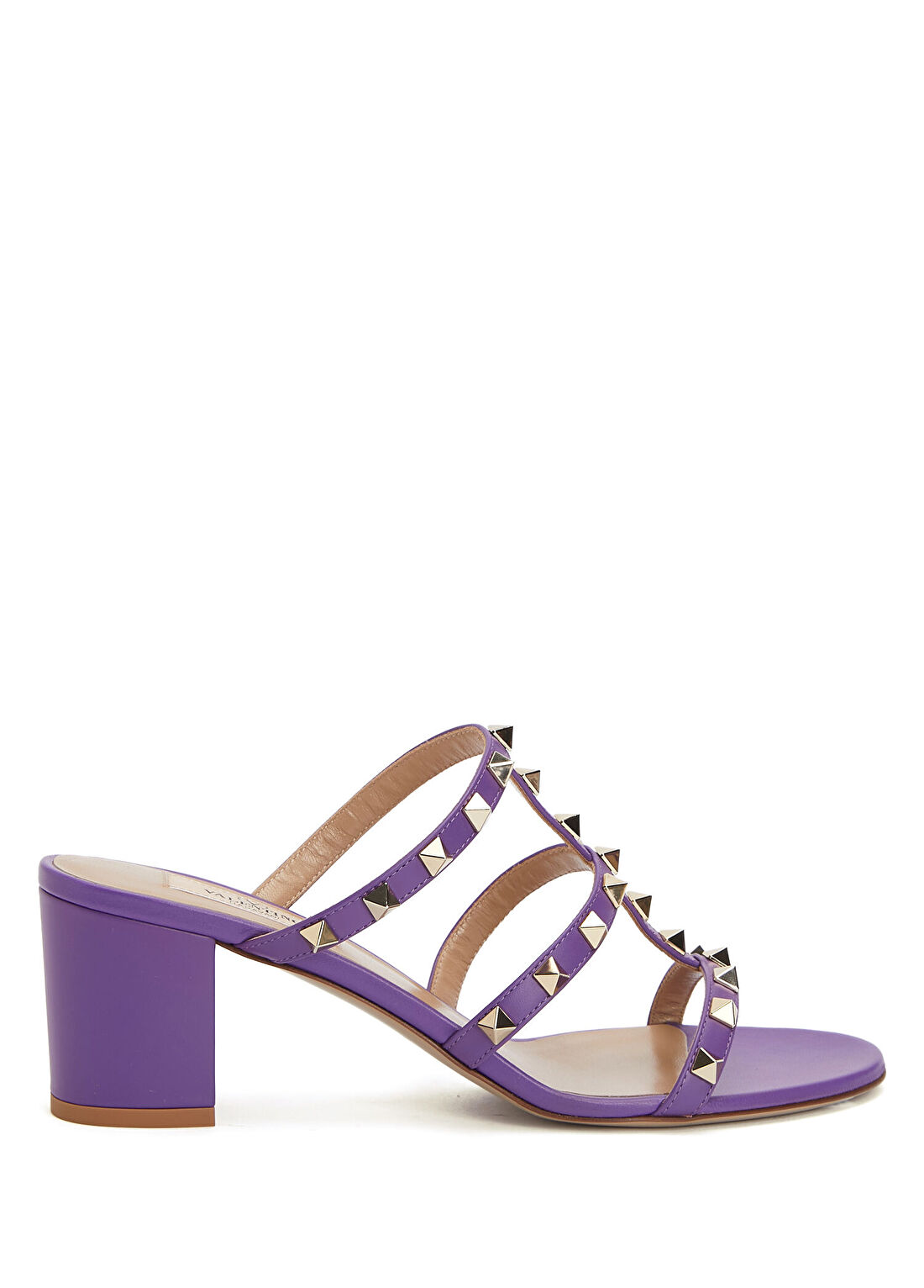 Valentino Garavani Rockstud Mor Kadın Deri Terlik