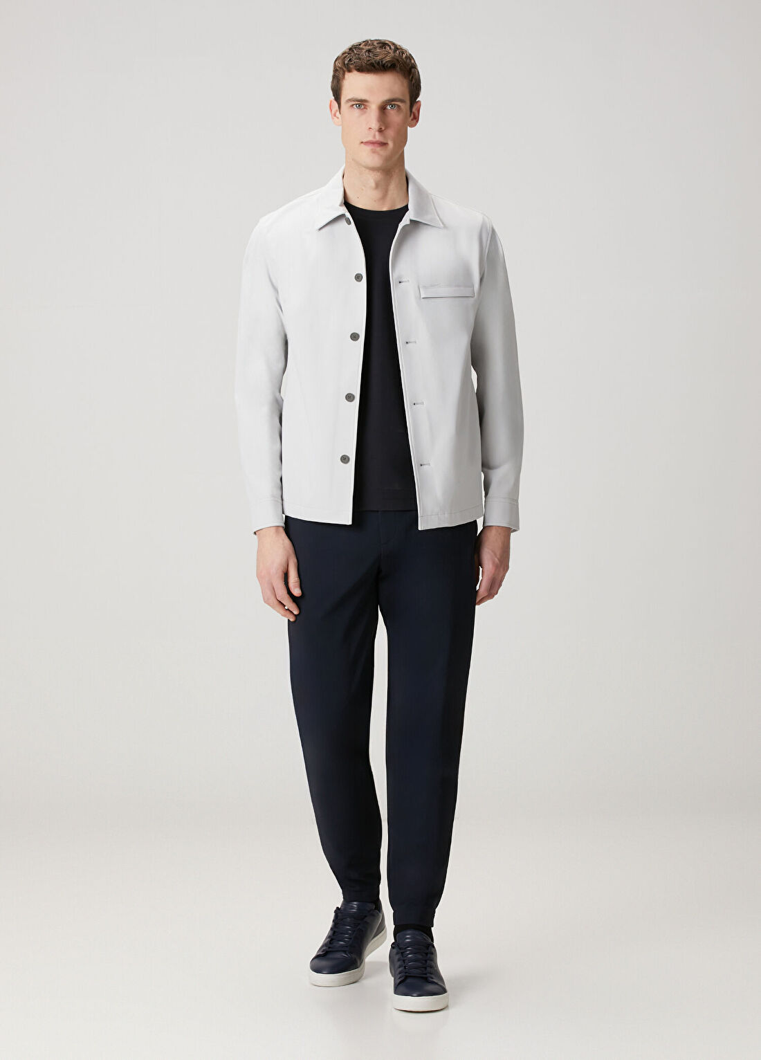 Theory Ryder Siyah Basic T-shirt görsel 2
