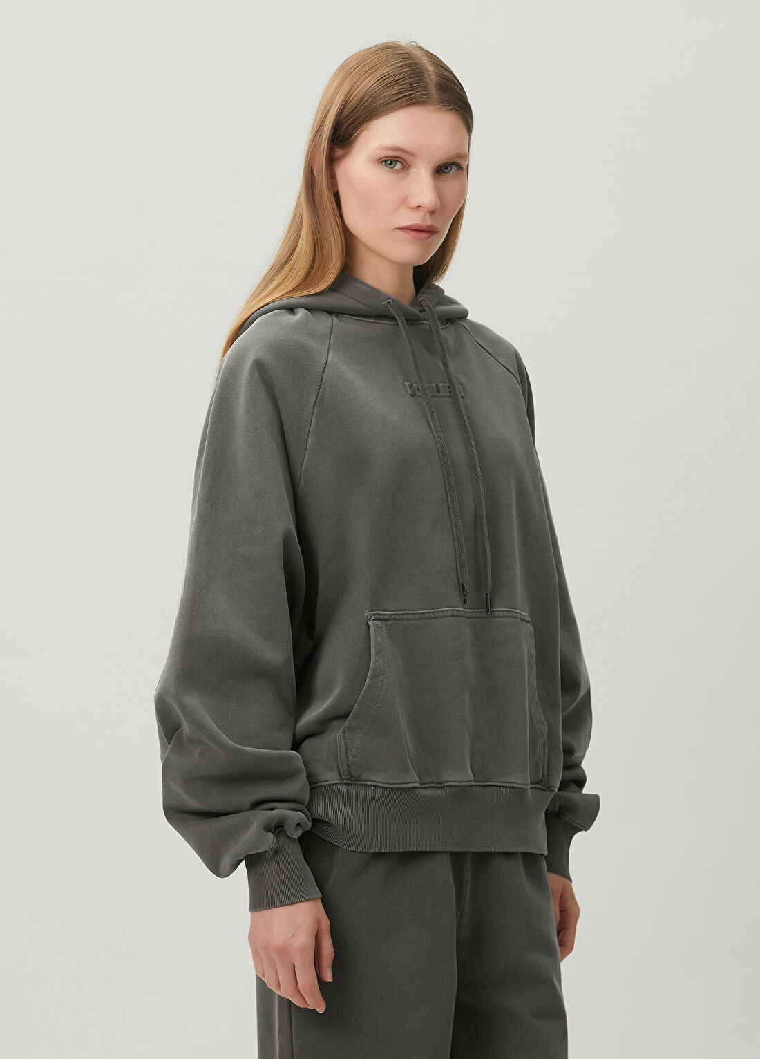 KSUBI Koyu Gri Kapüşonlu Sweatshirt görsel 3