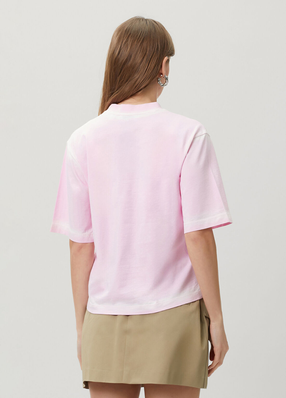 Off-White Açık Pembe T-shirt görsel 4