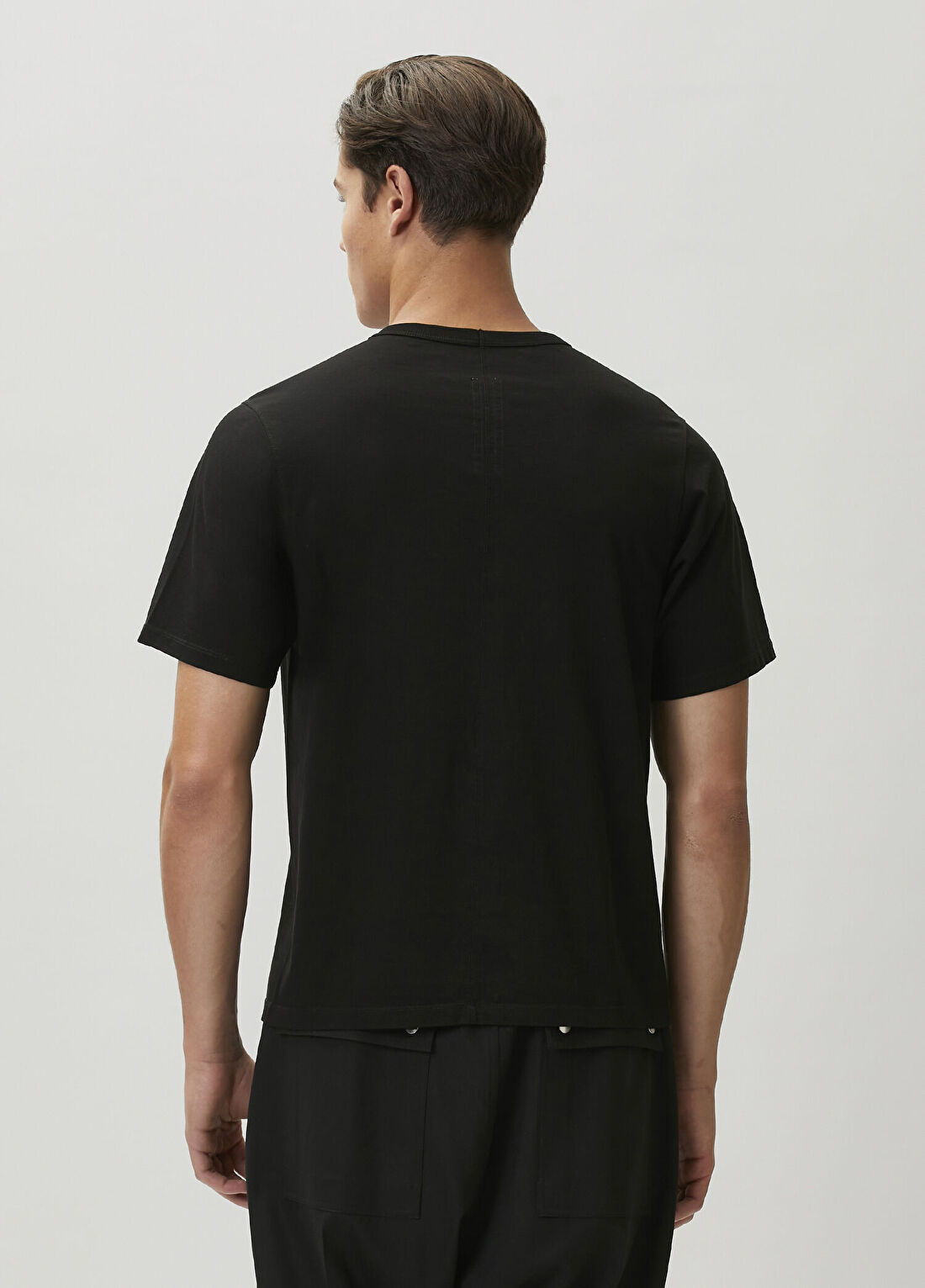 Rick Owens Siyah Baskılı T-shirt görsel 4