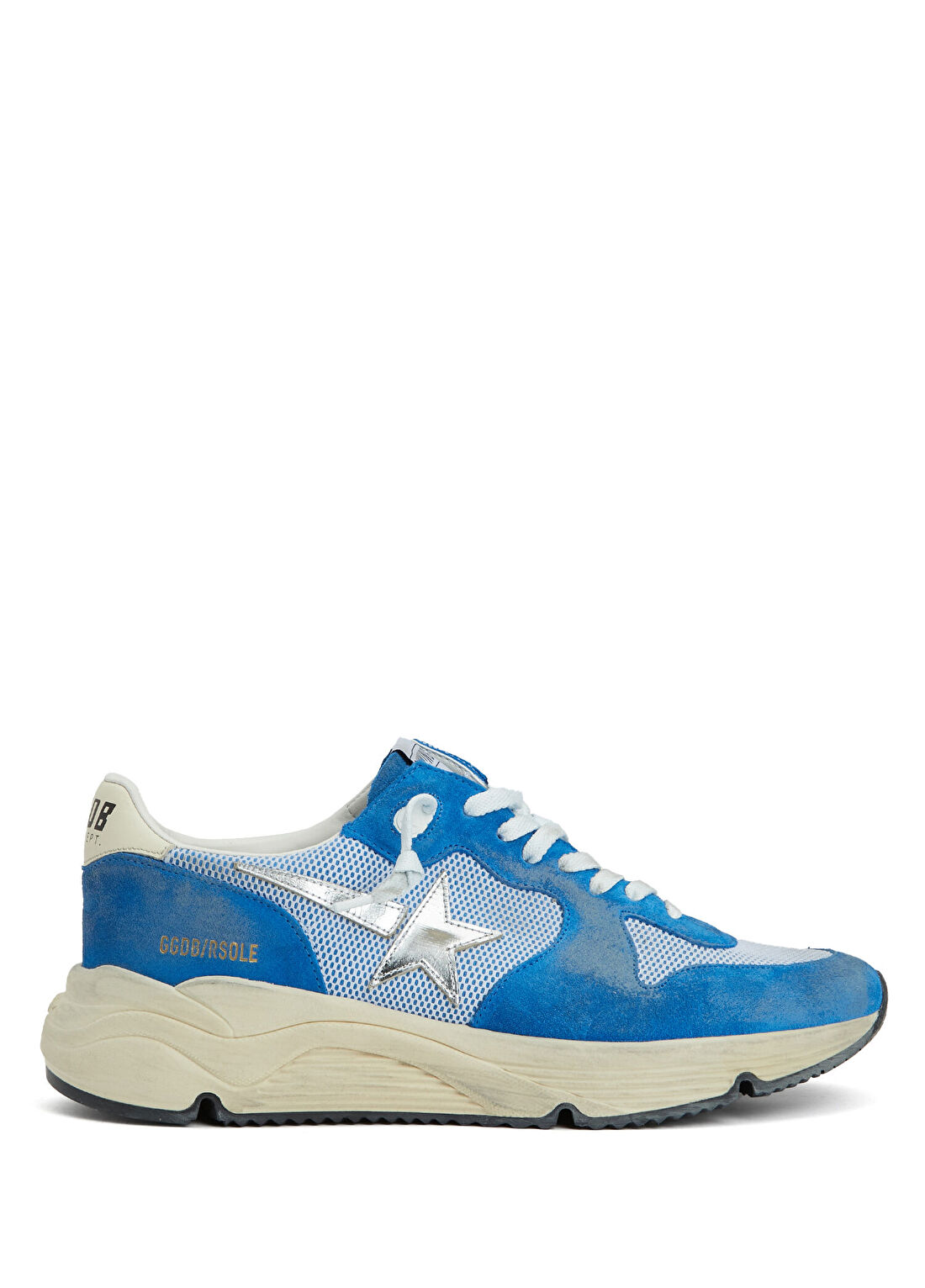 Golden Goose Mavi Beyaz Erkek Deri Sneaker
