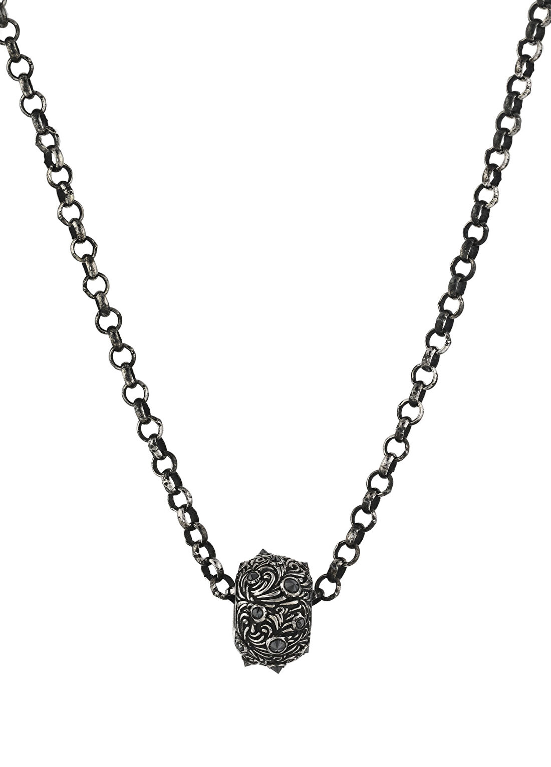 Bee Goddess Honeycomb Hexa Erkek Gümüş Kolye