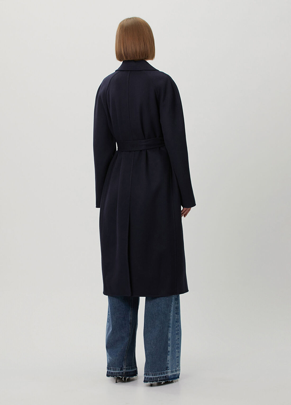 Stella McCartney Lacivert Yün Palto görsel 4