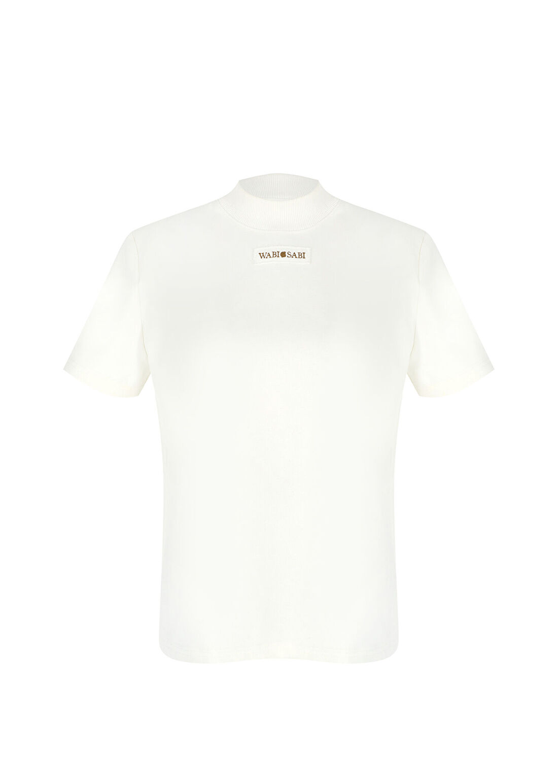 Wabi Sabi WS Ekru Vatkalı Kısa Kollu Kadın T-shirt