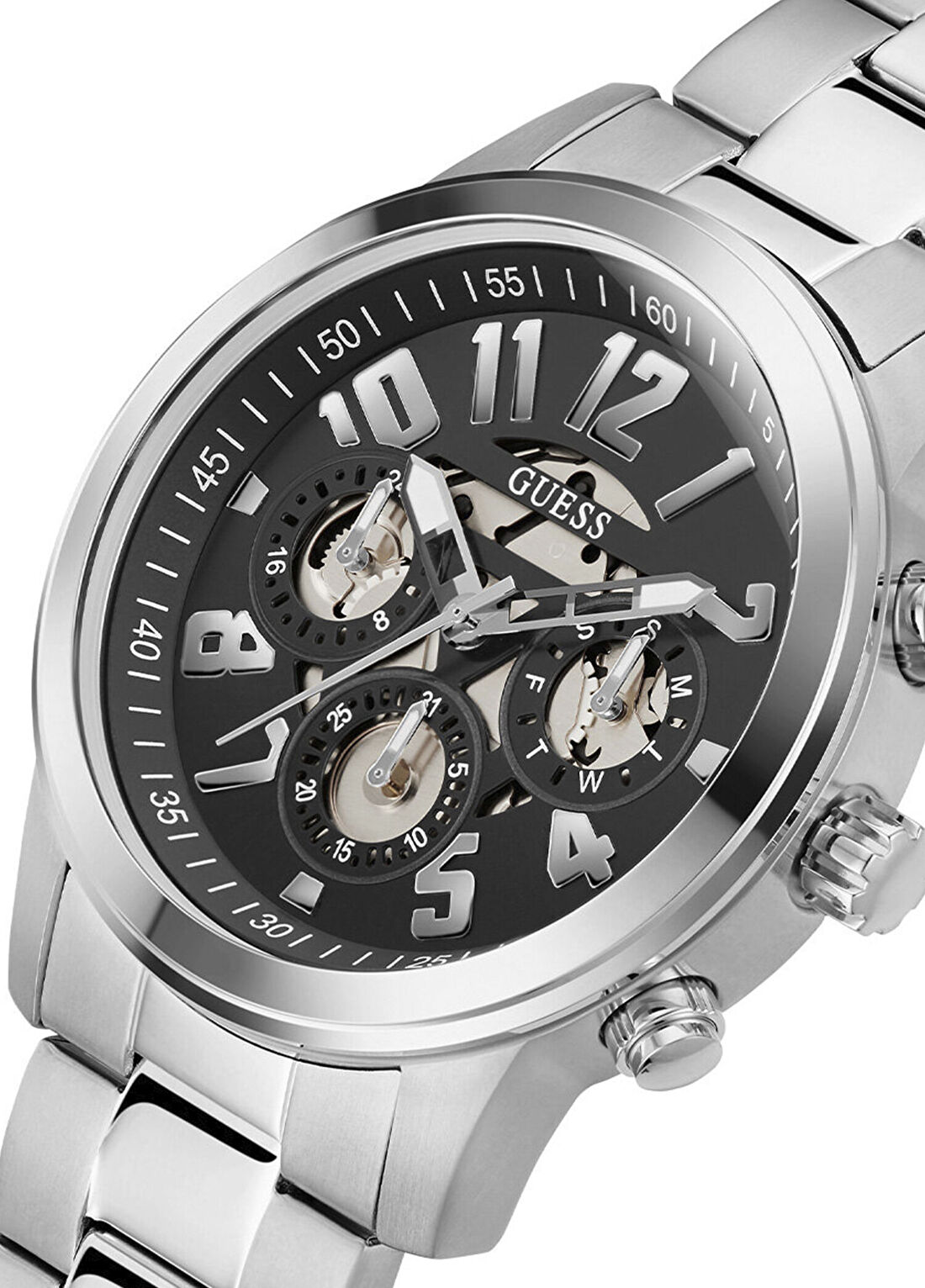 Guess GUGW0627G1 Metalik Gri Erkek Kol Saati görsel 4