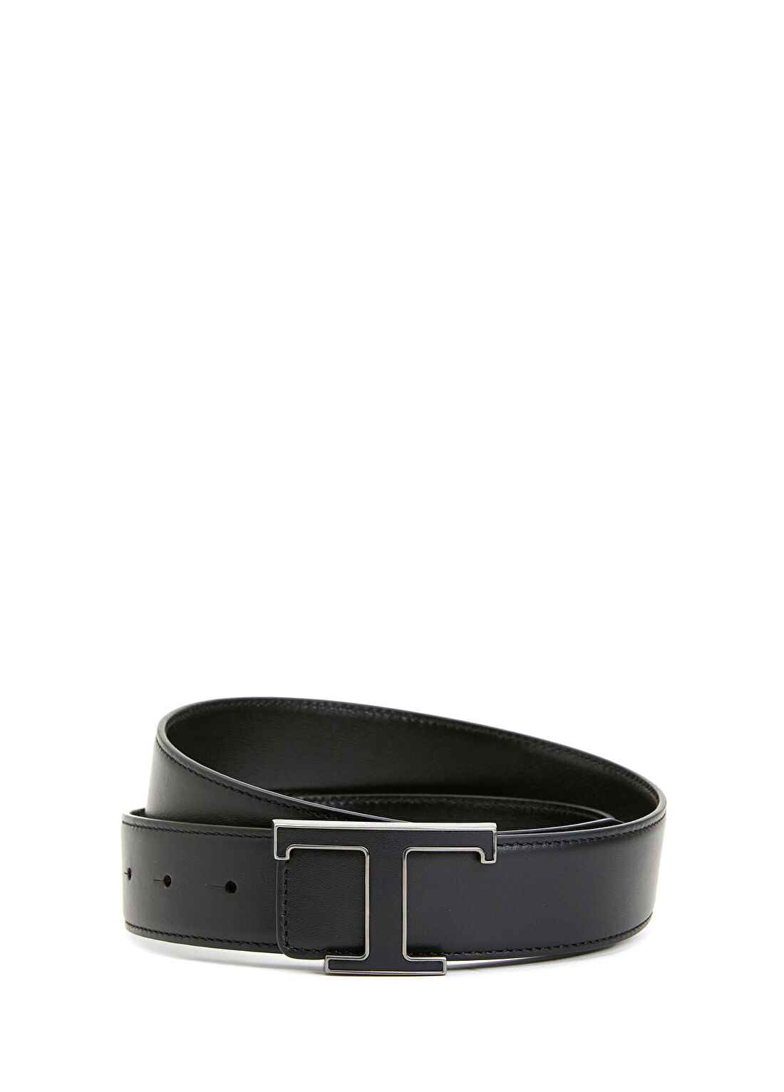 Tod's Siyah Logolu Erkek Deri Kemer