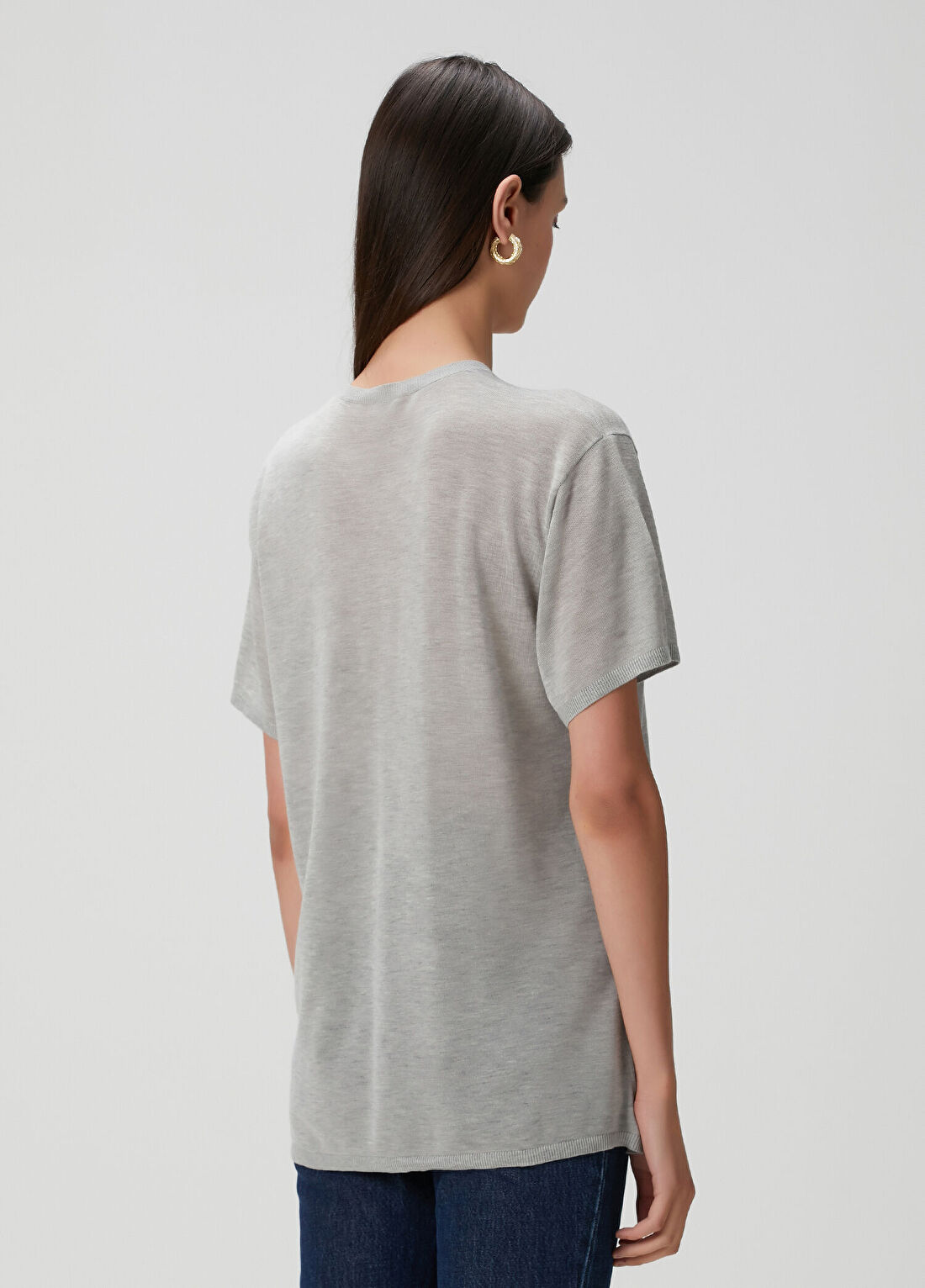 Toteme Gri T-shirt görsel 4