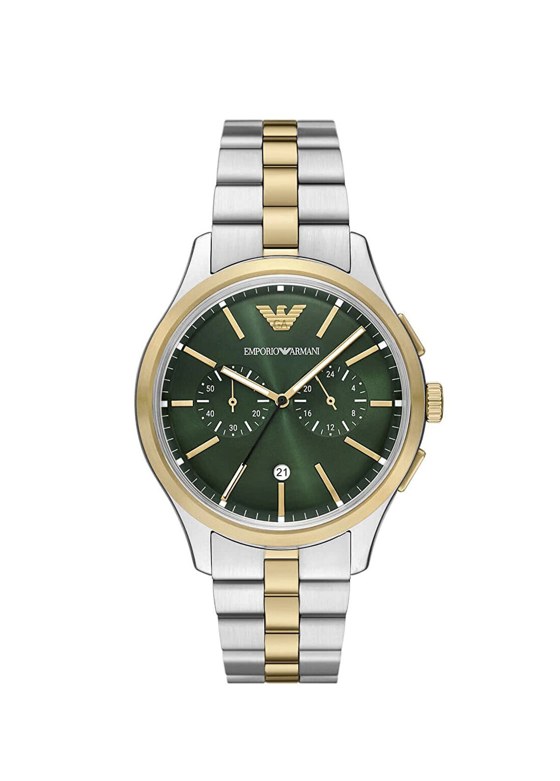 Emporio Armani AR11692 Altın Rengi Metalik Gri Çelik Erkek Kol Saati