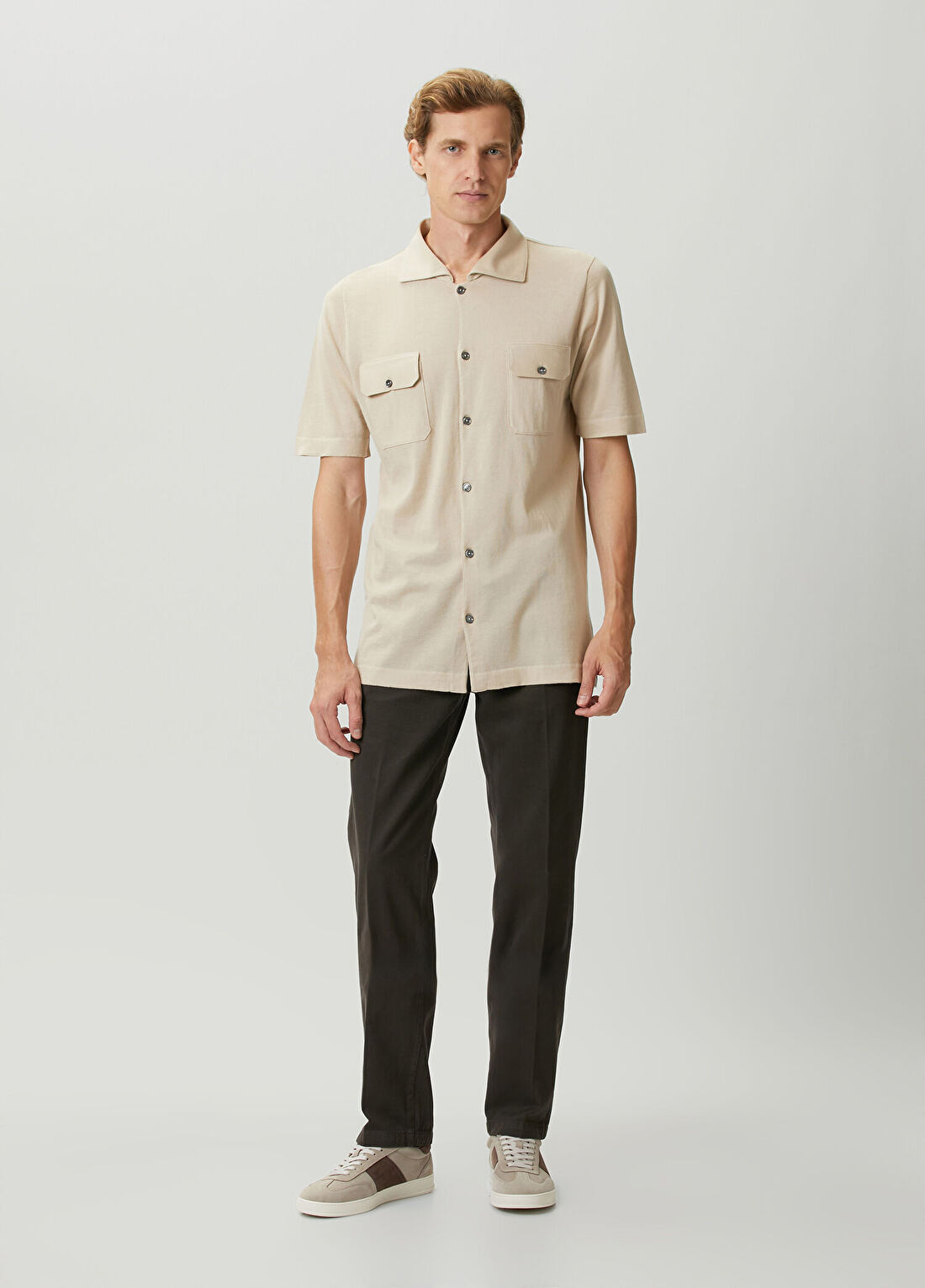 Kiton Koyu Gri Pantolon