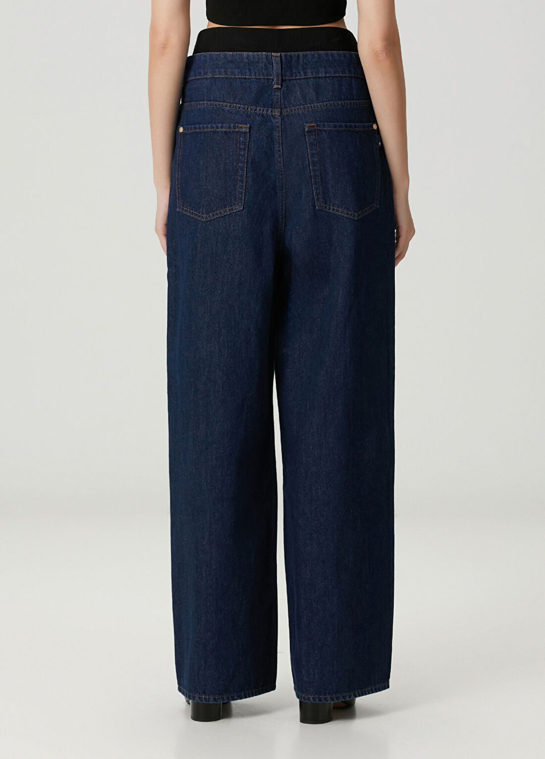 7 For All Mankind Lacivert Jean Pantolon görsel 4