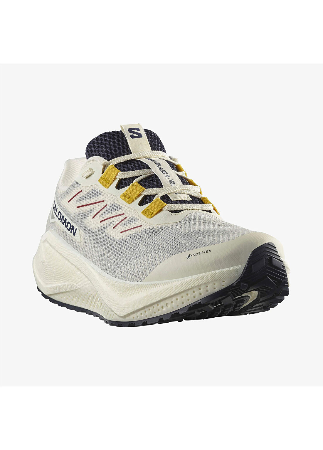 Salomon Aero Blaze 3 GRVL GORE-TEX Krem Erkek Koşu Ayakkabısı görsel 4