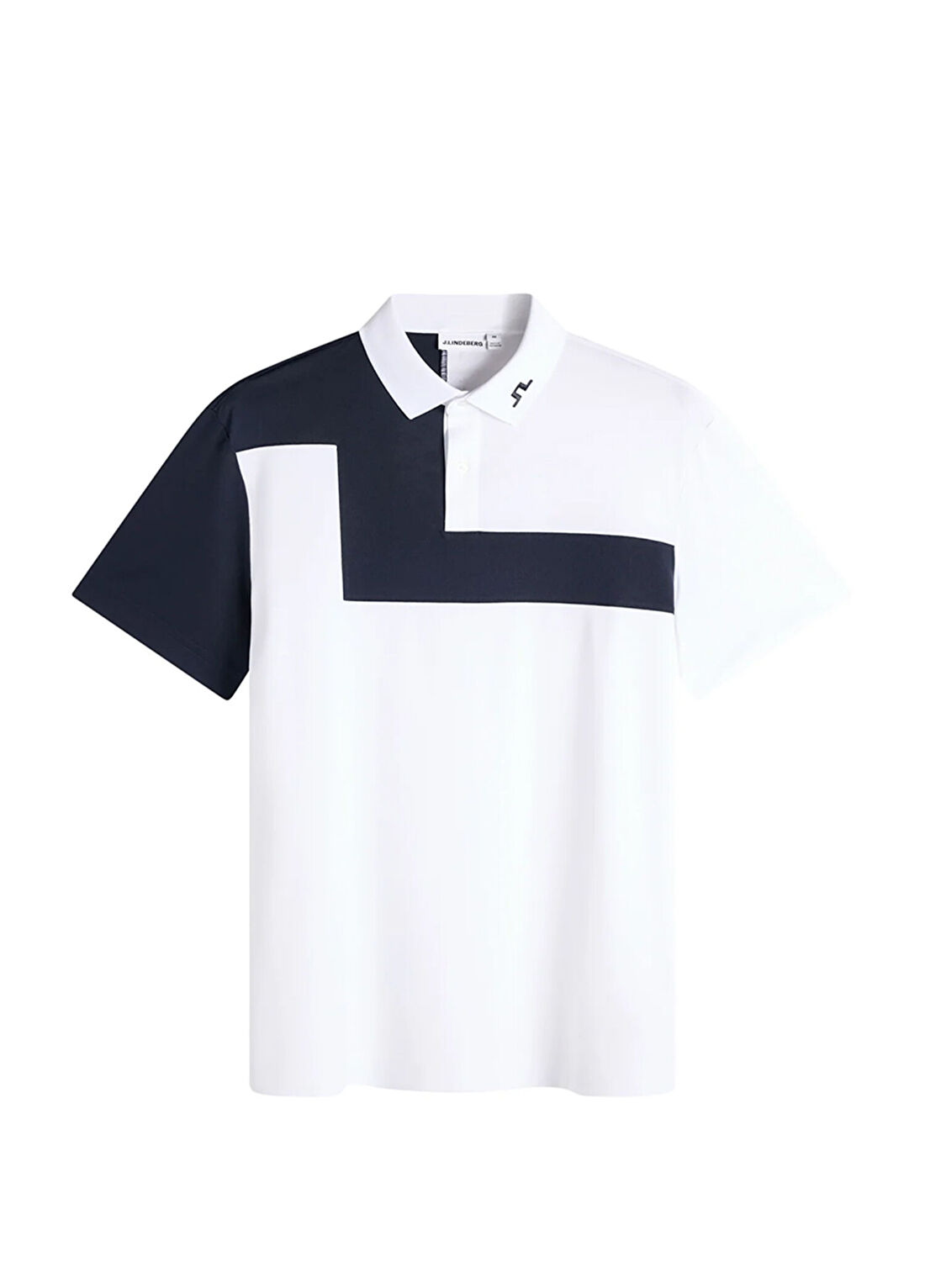 J.Lindeberg Rody Beyaz Polo Yaka Kısa Kollu Erkek Spor T-Shirt