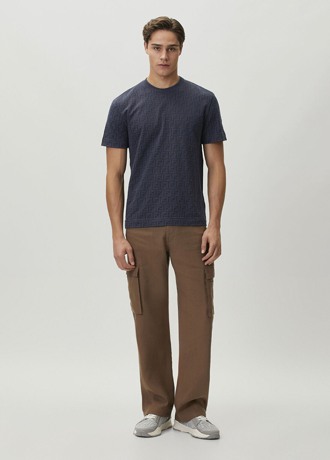 Fendi Kahverengi Keten Pantolon