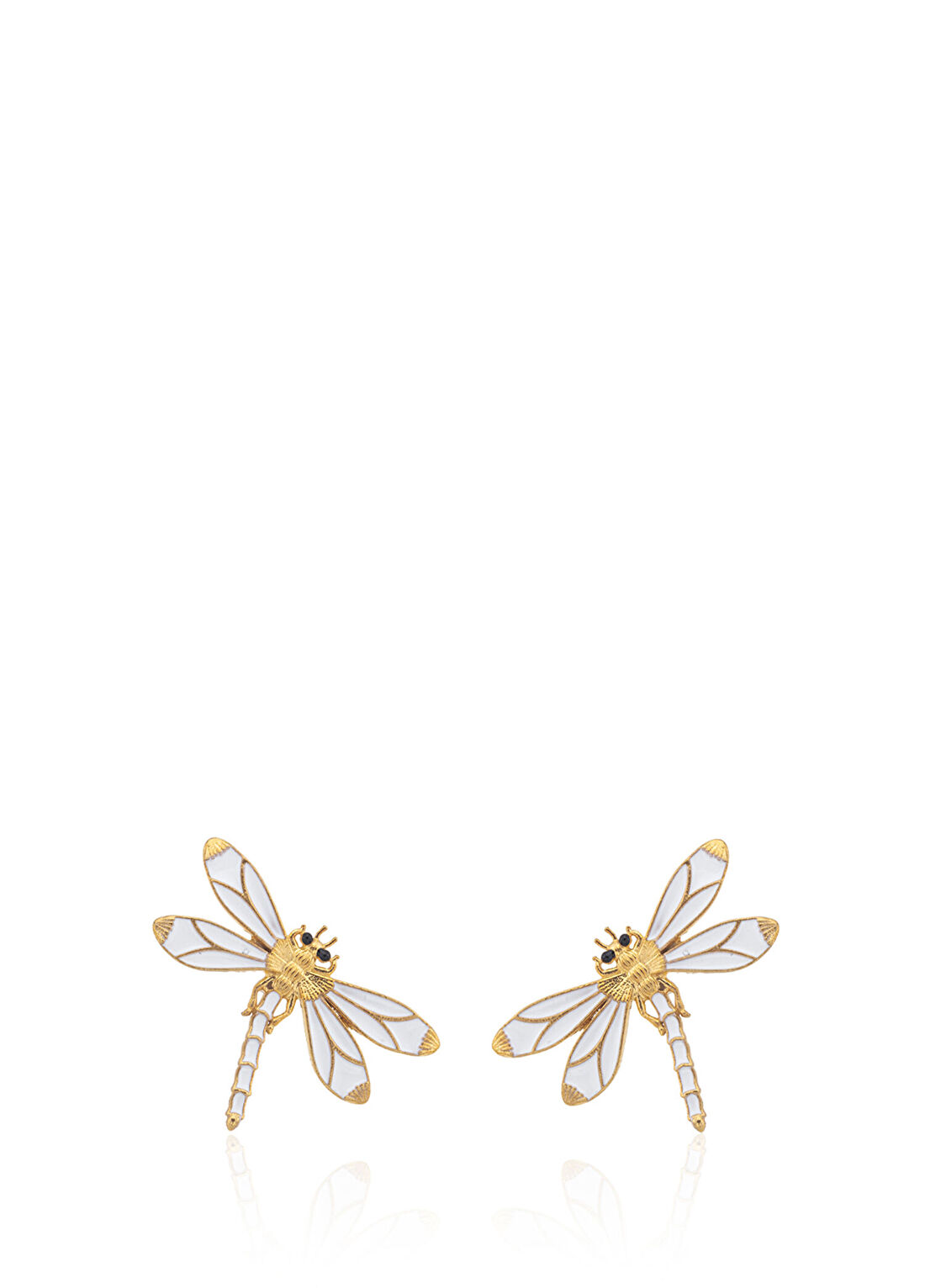 Milou Jewelry Dragonfly 22 Ayar Altın Kaplama Kadın Küpe