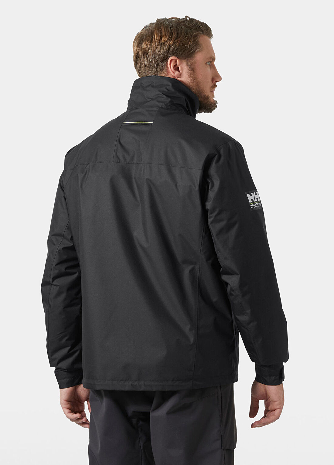 Helly Hansen Crew Hooded Pile Siyah Erkek Spor Mont görsel 3