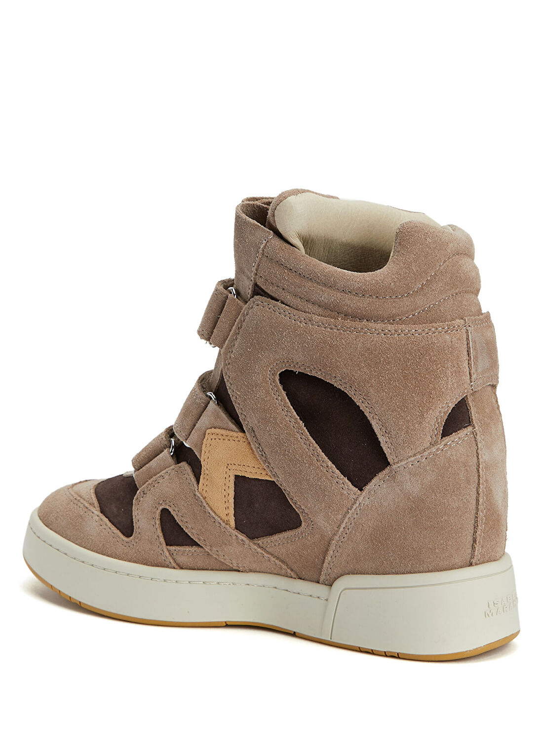 Isabel Marant Koyu Bej Kadın Süet Sneaker görsel 3