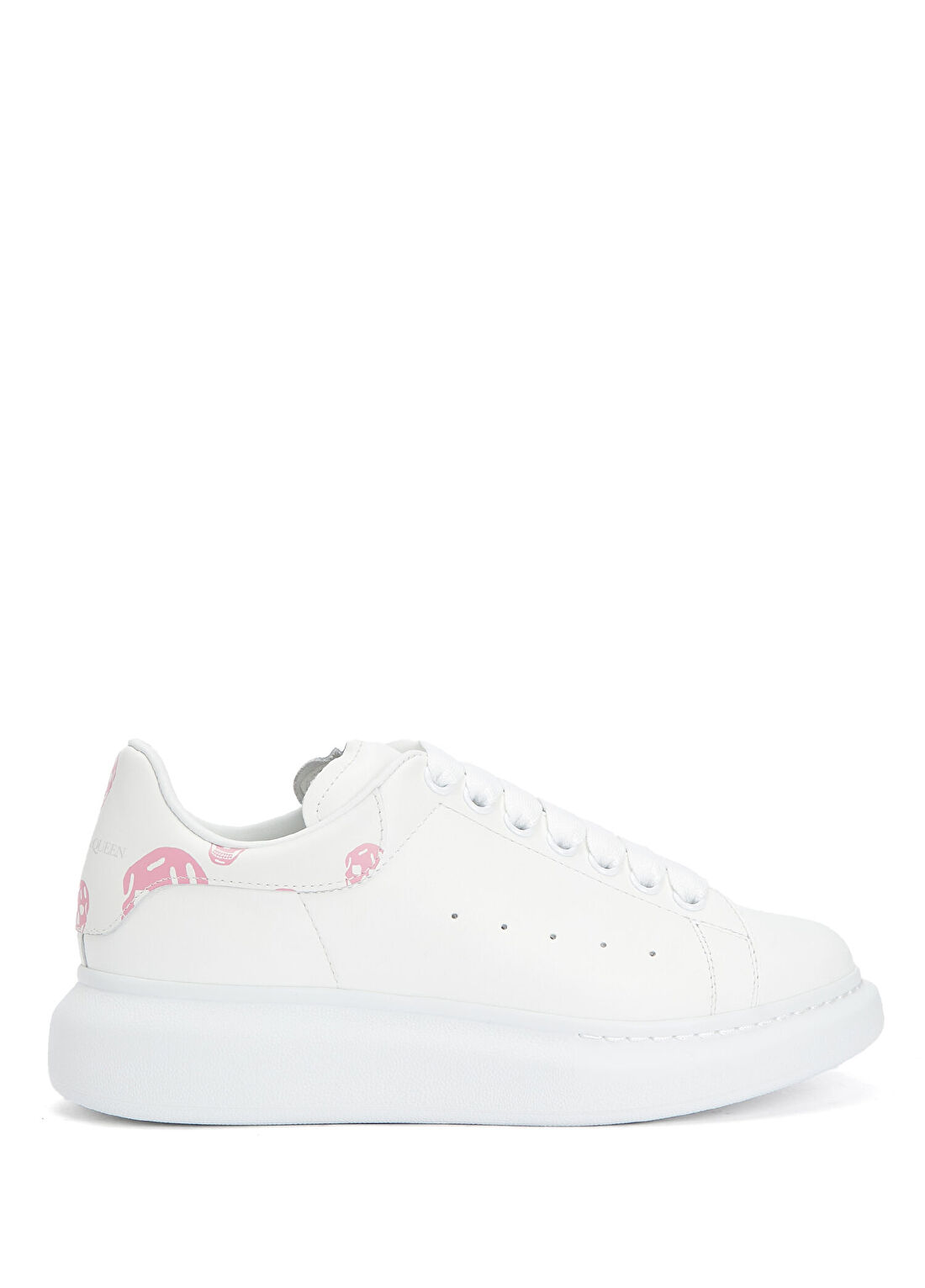 McQueen Oversized Pembe Beyaz Kadın Deri Sneaker